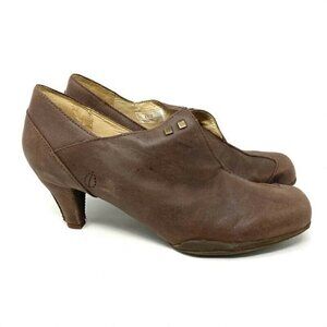 Sergio Tomani Boots Brown Leather Square Toe 10